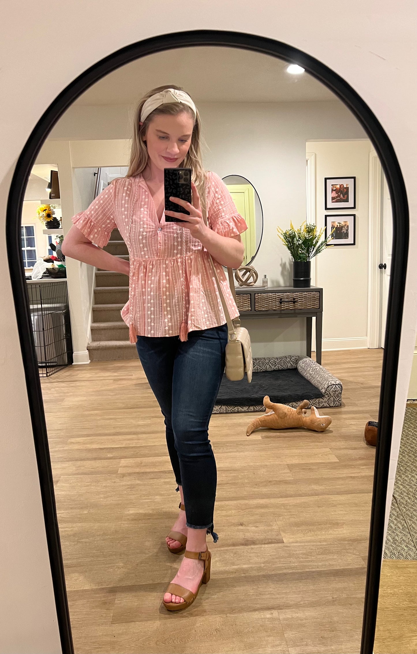 Pink Babydoll Style Top