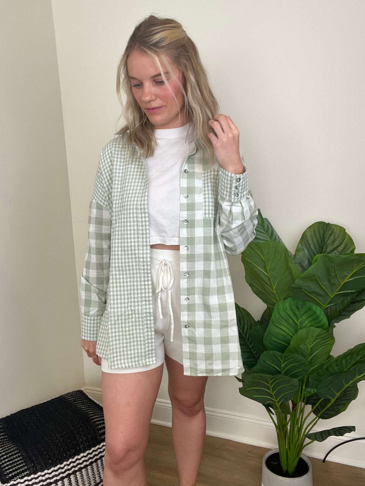 Patchwork Button Up