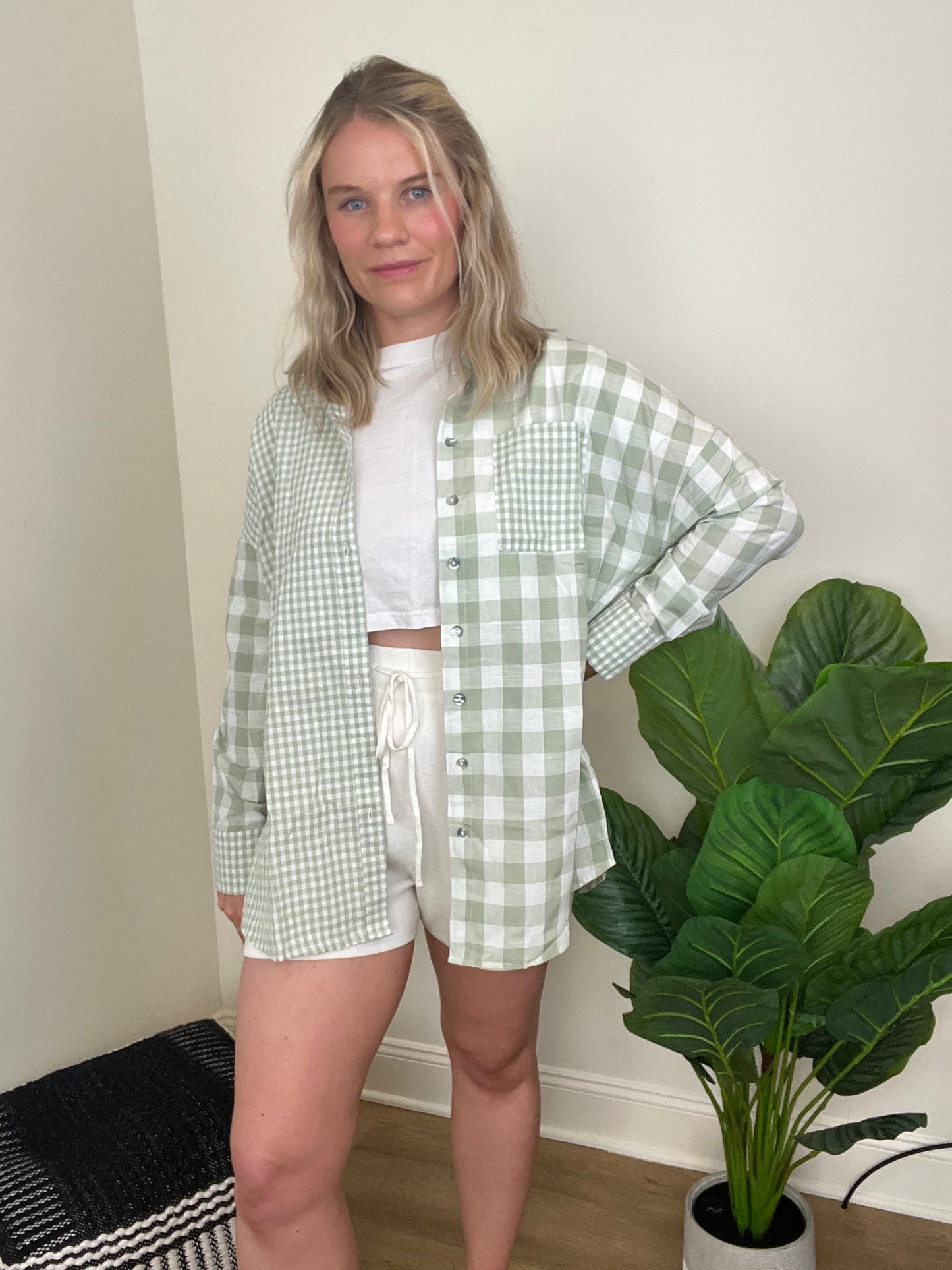 Patchwork Button Up