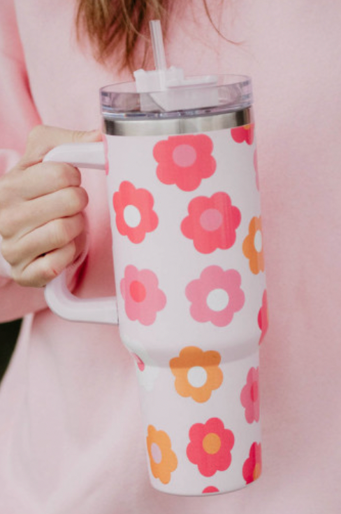 Multicolor Floral Tumbler